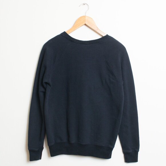 Abercrombie & Fitch Sweatshirt Womens Small Navy Blue Pullover - Picture 3 of 4